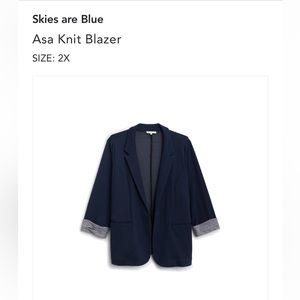Skies are blue navy blazer